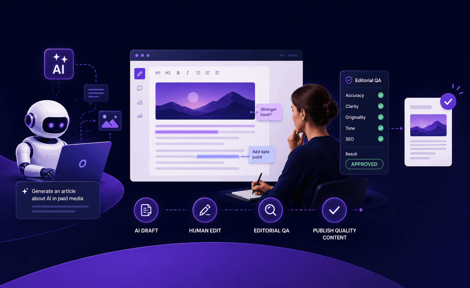 Content Production With AI Without the Slop: Our Editorial QA System