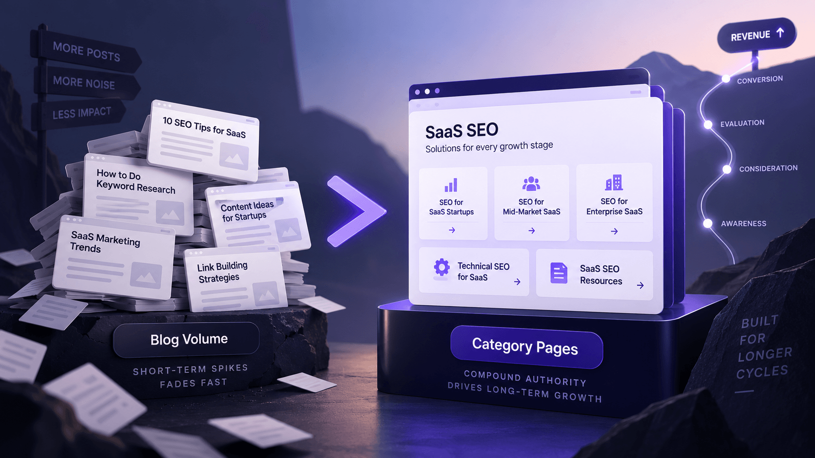 SaaS SEO in 2026: Why Category Pages Beat Blog Volume for Long Cycles